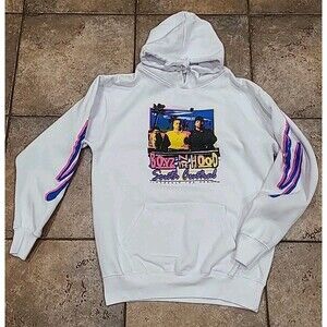 Philcos Boyz N The Hood Movie Film Hoodie Mens Small White Graphic Hip Hop